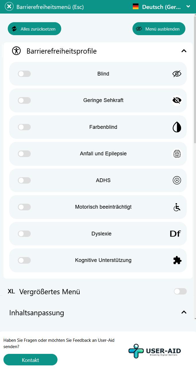 Barrierefreiheitsprofile